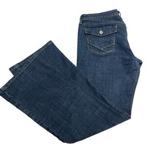 Levis Jean Womens 547 Platinum Flare Sz 14 Medium Stretch Blue